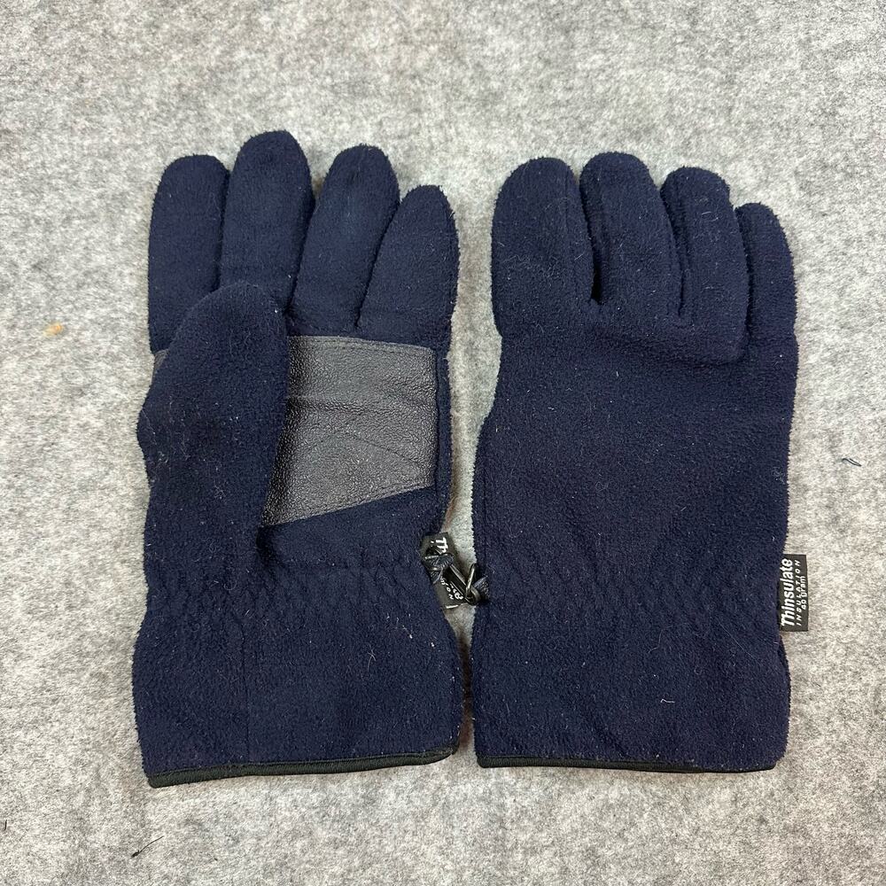 Navy Blue Fleece Gloves Men's One Size OSFM The G Glove Grossman Cap Co